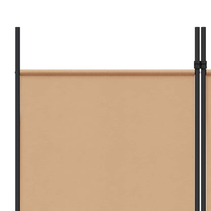 Room Divider Beige 250 x 220 cm Fabric