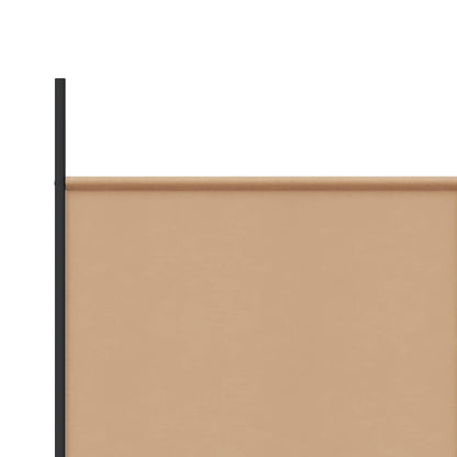 5-Panel Room Divider Beige 250 x 220 cm Fabric
