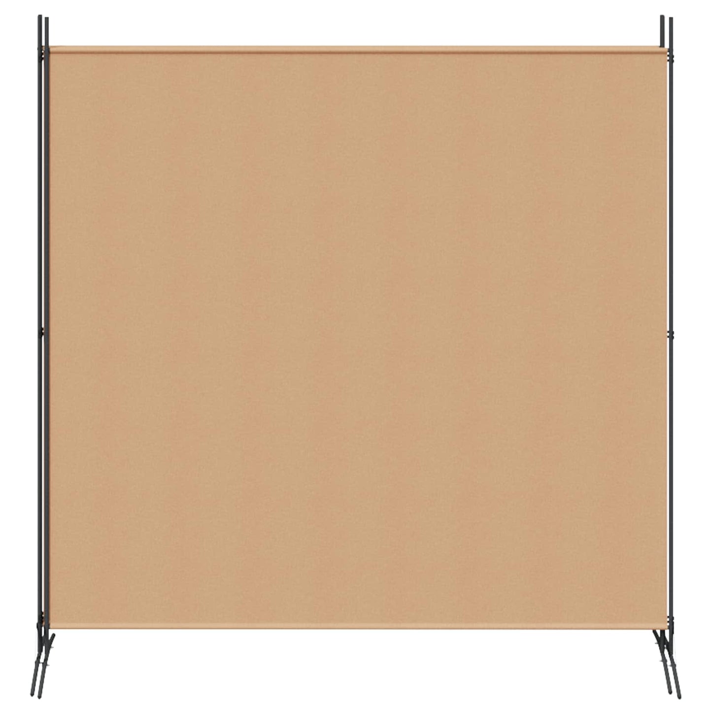 4-Panel Room Divider Beige 206.69 x 70.87 in Fabric
