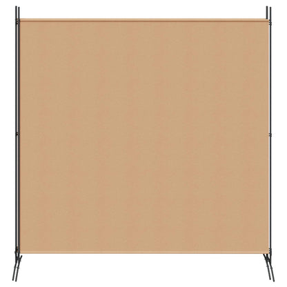 4-Panel Room Divider Beige 206.69 x 70.87 in Fabric