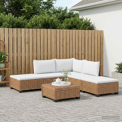 6 pcs Rattan Lounge Set with Cushions GENDT Natural Rattan
