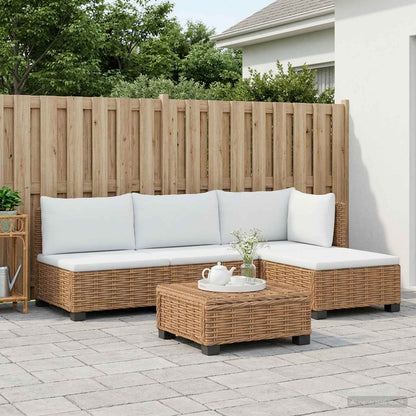 5 pcs Rattan Lounge Set with Cushions GENDT Natural Rattan