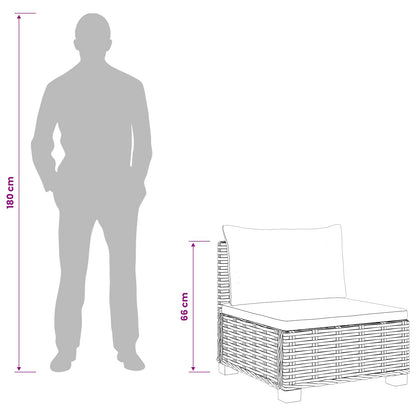 3 pcs Rattan Lounge Set with Cushions GENDT Natural Rattan