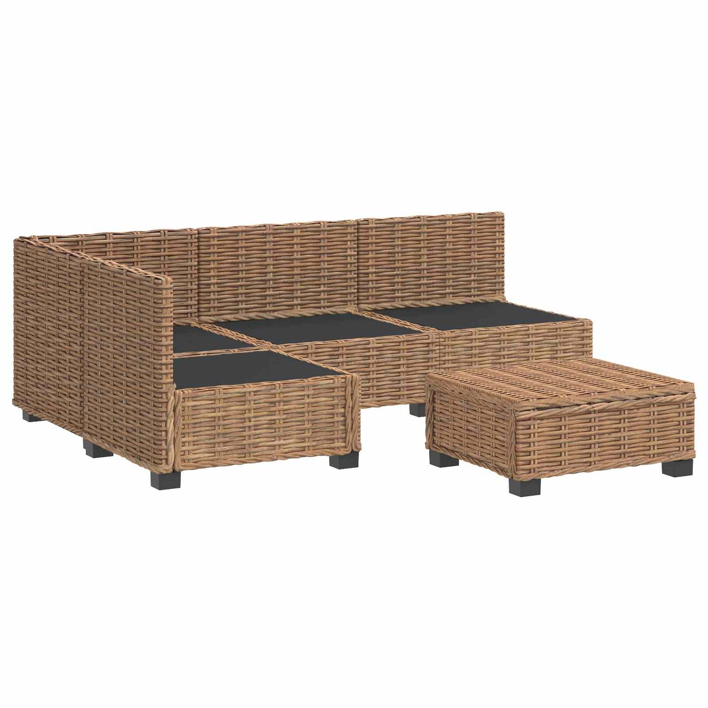 5 pcs Rattan Lounge Set with Cushions GENDT Natural Rattan