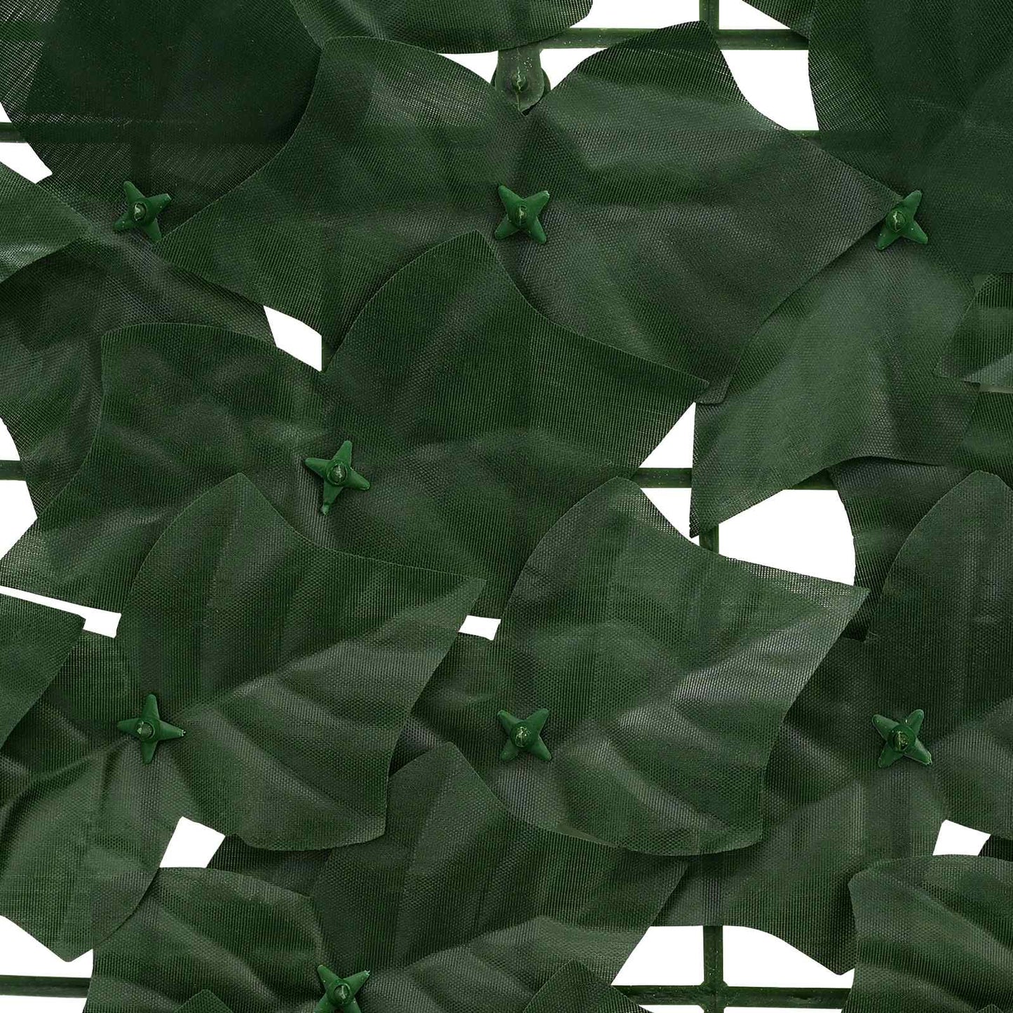 Balcony Screen with Leaves Dark Green 500 x 75 cm