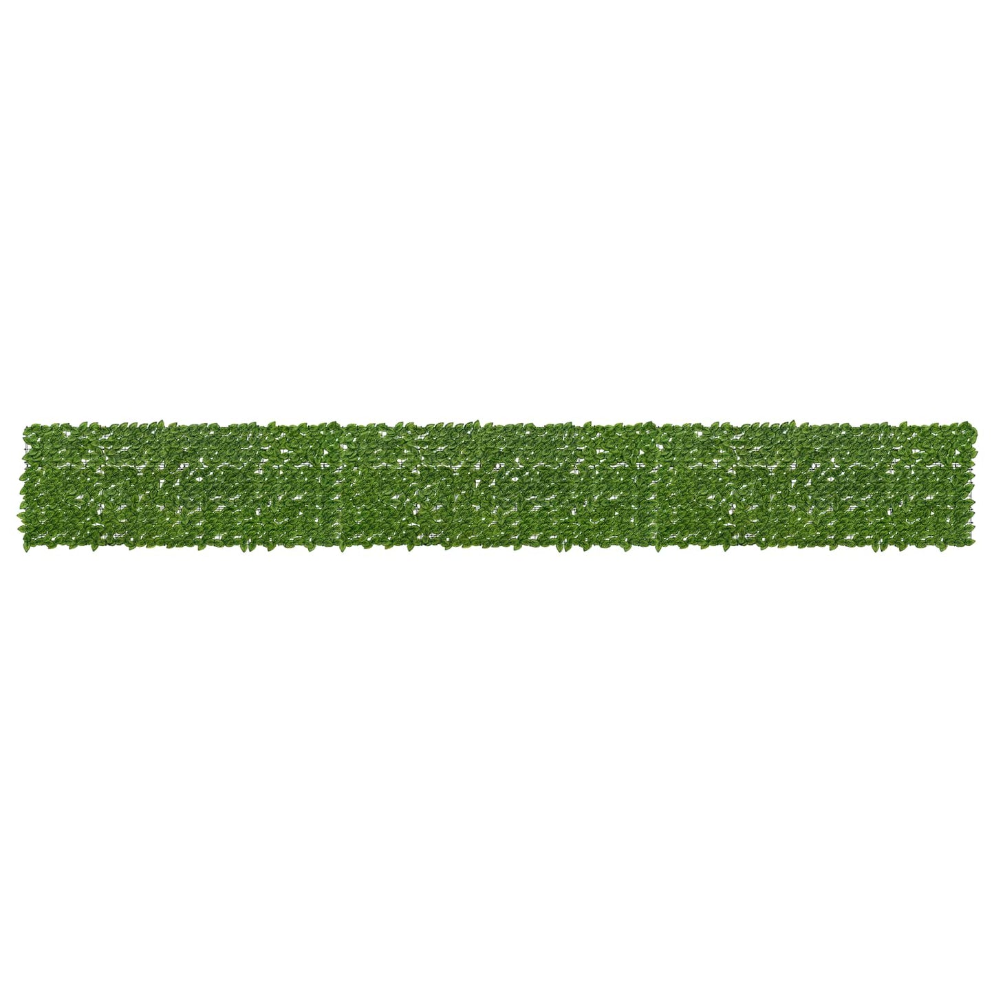 Balcony Screen with Leaves Green and Yellow 600 x 75 cm