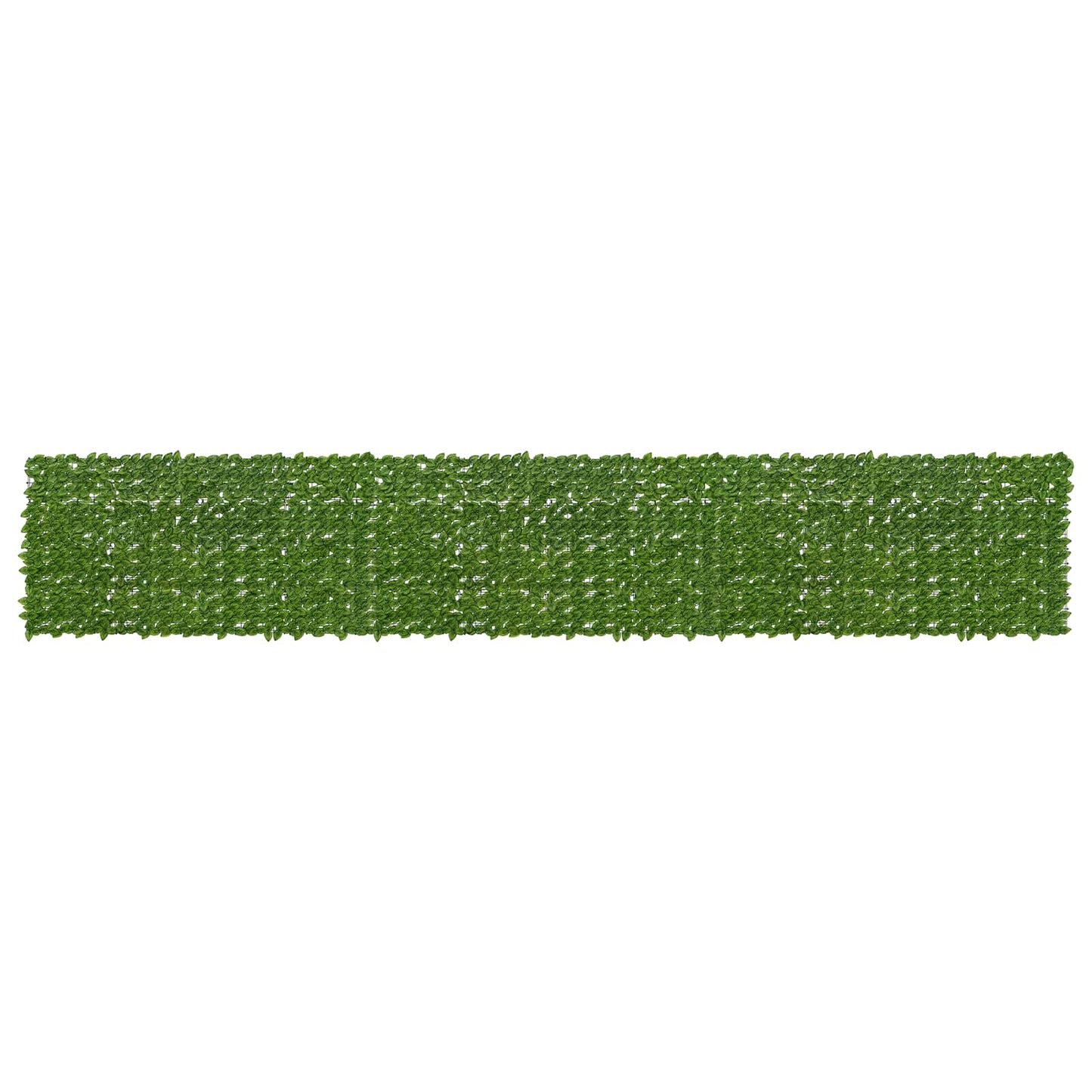Balcony Screen with Leaves Green and Yellow 600 x 100 cm