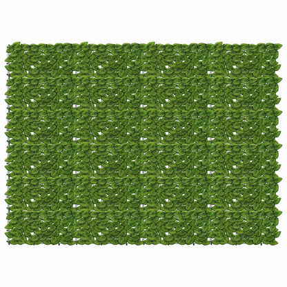 Balcony Screen with Leaves Green and Yellow 200 x 150 cm