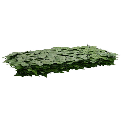 Balcony Screen with Leaves Green 500 x 75 cm