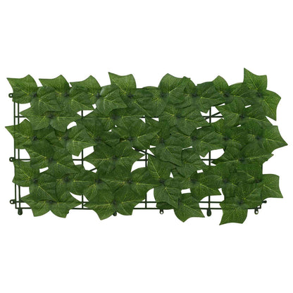 Balcony Screen with Leaves Green 200 x 100 cm