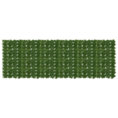 Balcony Screen with Leaves Green 300 x 100 cm