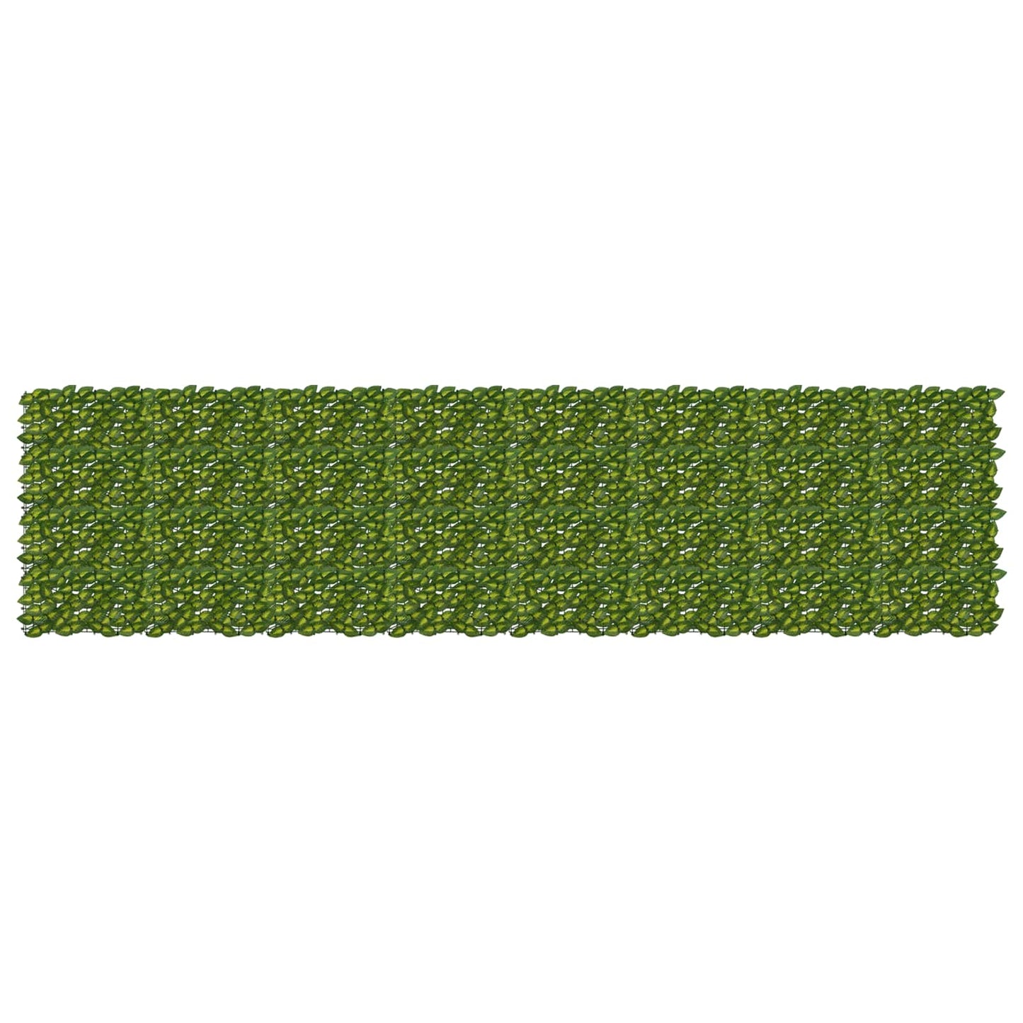Balcony Screen with Leaves Green and Yellow 400 x 100 cm