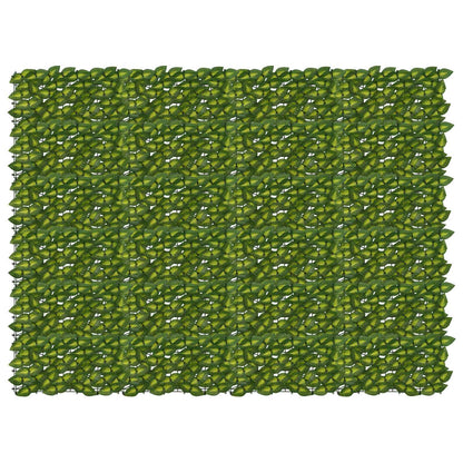 Balcony Screen with Leaves Green and Yellow 200 x 150 cm