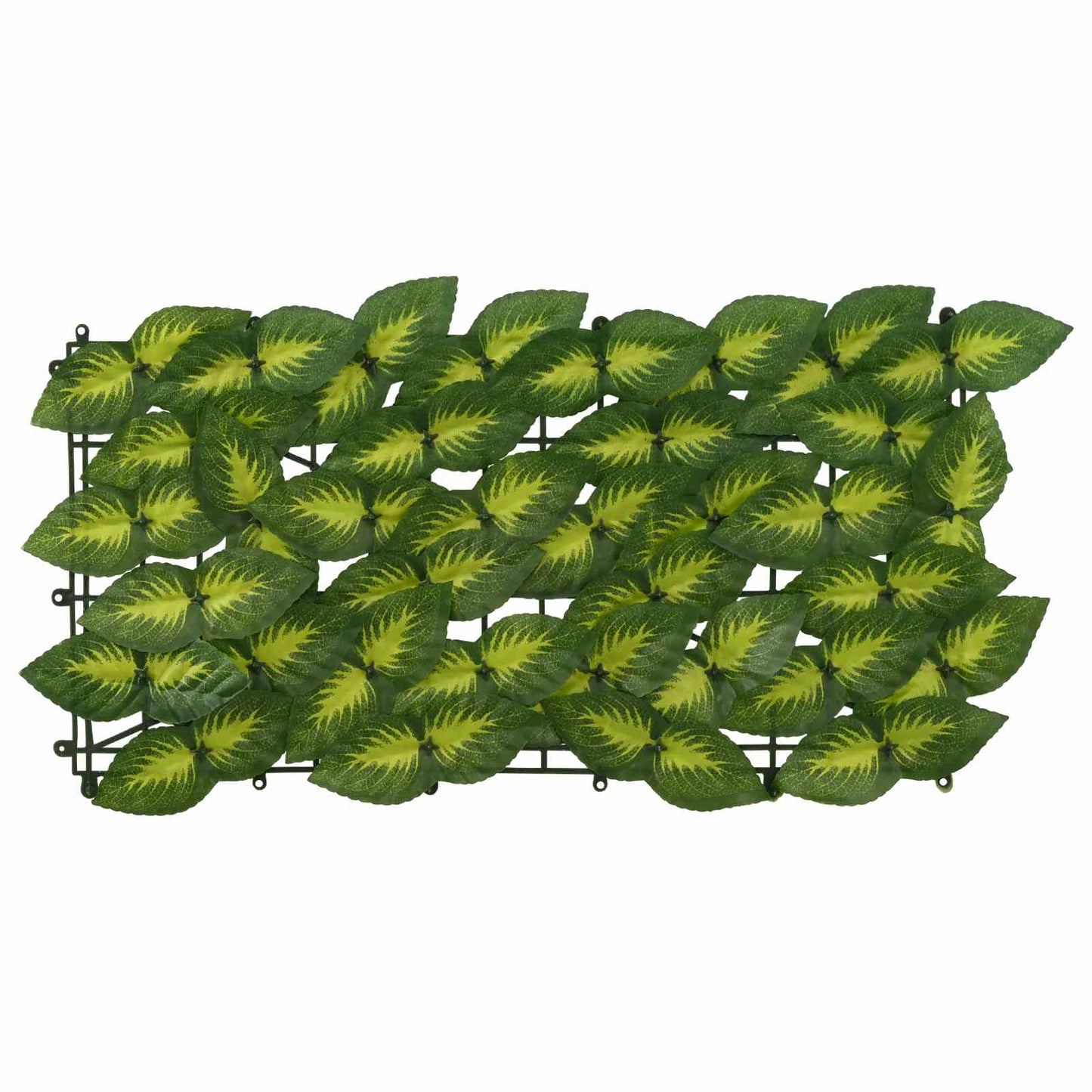 Balcony Screen with Leaves Green and Yellow 500 x 150 cm