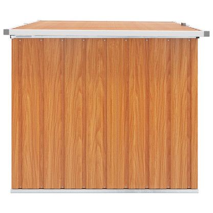 Outdoor Storage Box Galvanised Steel 150 x 101 x 91 cm Wood