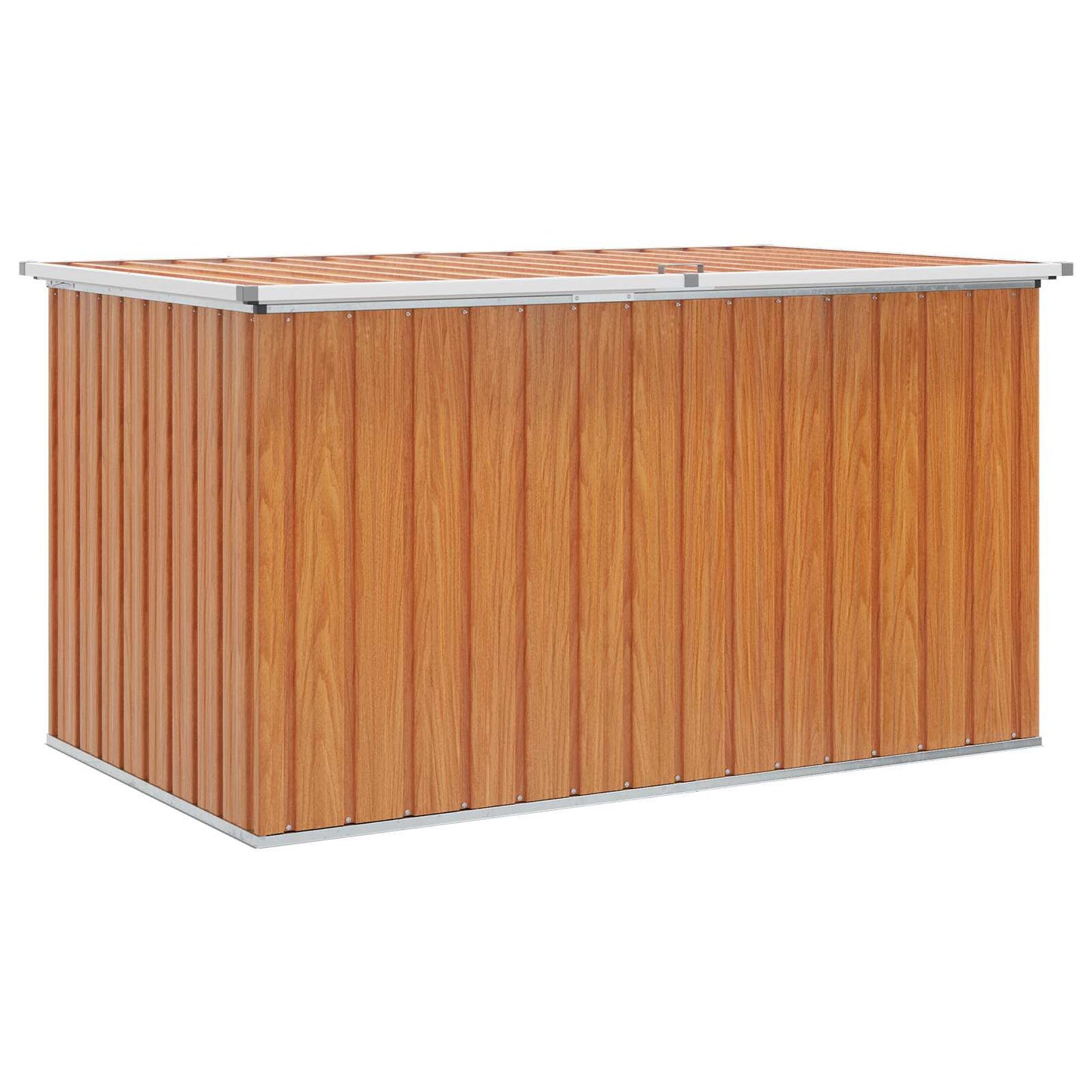 Outdoor Storage Box Galvanised Steel 171 x 99 x 93 cm Wood-like