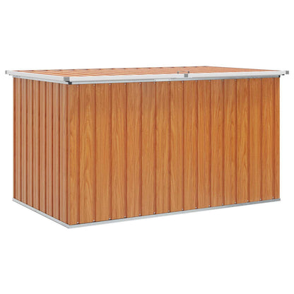 Outdoor Storage Box Galvanised Steel 171 x 99 x 93 cm Wood-like