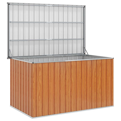 Outdoor Storage Box Galvanised Steel 171 x 99 x 93 cm Wood-like