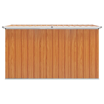 Outdoor Storage Box Galvanised Steel 171 x 99 x 93 cm Wood-like