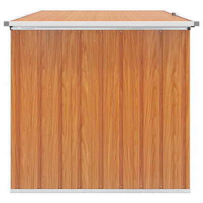 Outdoor Storage Box Galvanised Steel 171 x 99 x 93 cm Wood-like