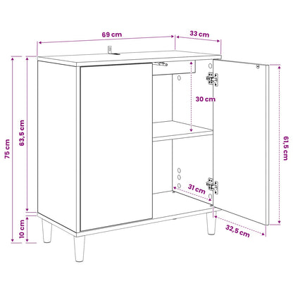 Sideboard RHENEN Sonoma 69 x 33 x 75 cm Engineered Wood