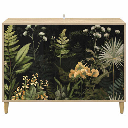 Sideboard RHENEN Sonoma 102 x 33 x 75 cm Engineered Wood