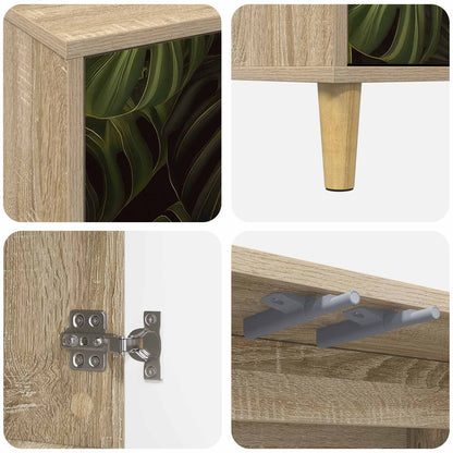 Sideboard ELBURG Sonoma 102 x 33 x 75 cm Engineered Wood