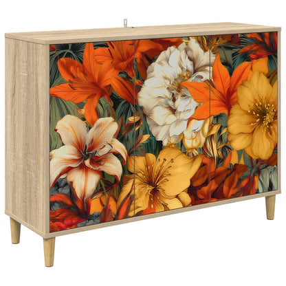 Sideboard GENNEP Sonoma 102 x 33 x 75 cm Engineered Wood