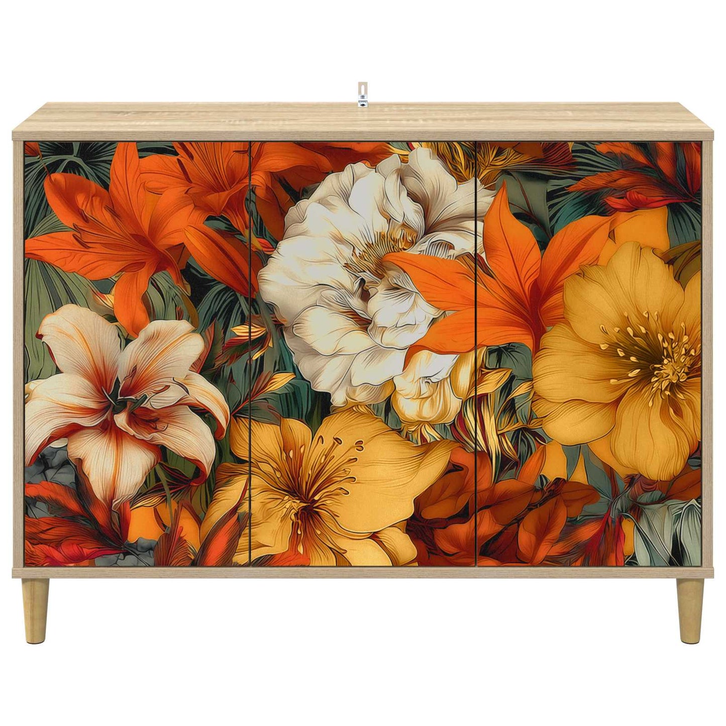 Sideboard GENNEP Sonoma 102 x 33 x 75 cm Engineered Wood