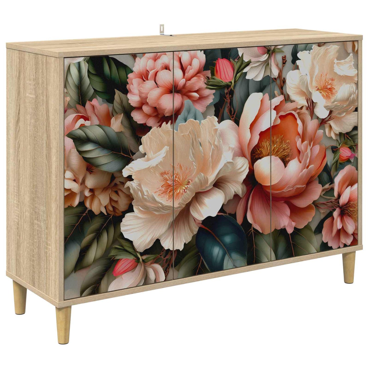 Sideboard BORNE Sonoma 102 x 33 x 75 cm Engineered Wood