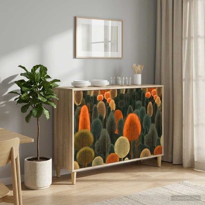 Sideboard ZAANDAM Sonoma 102 x 33 x 75 cm Engineered Wood