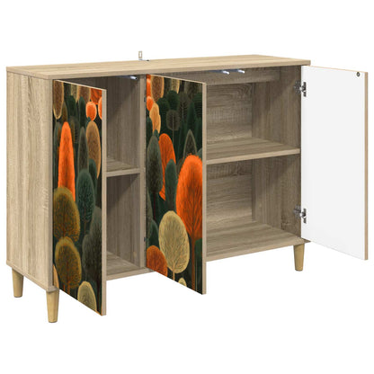 Sideboard ZAANDAM Sonoma 102 x 33 x 75 cm Engineered Wood