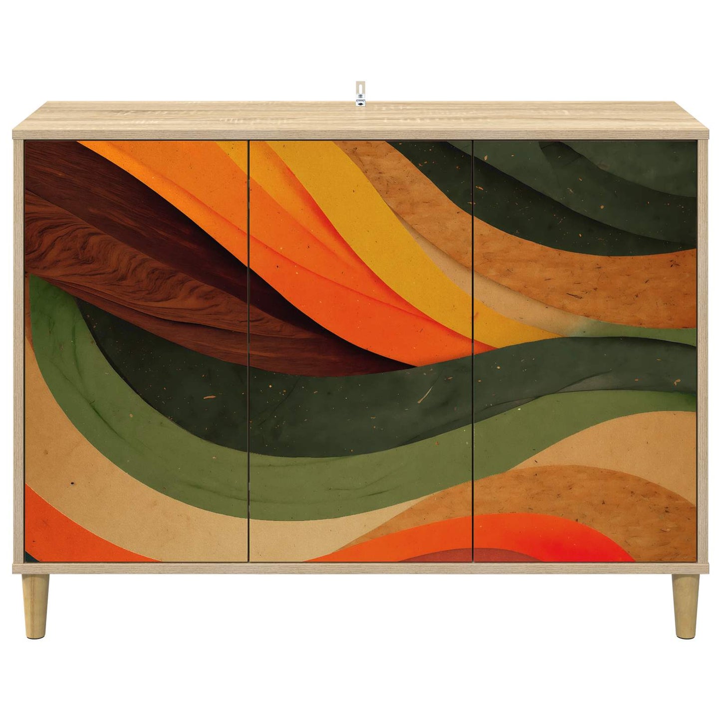Sideboard BONN Sonoma 102 x 33 x 75 cm Engineered Wood