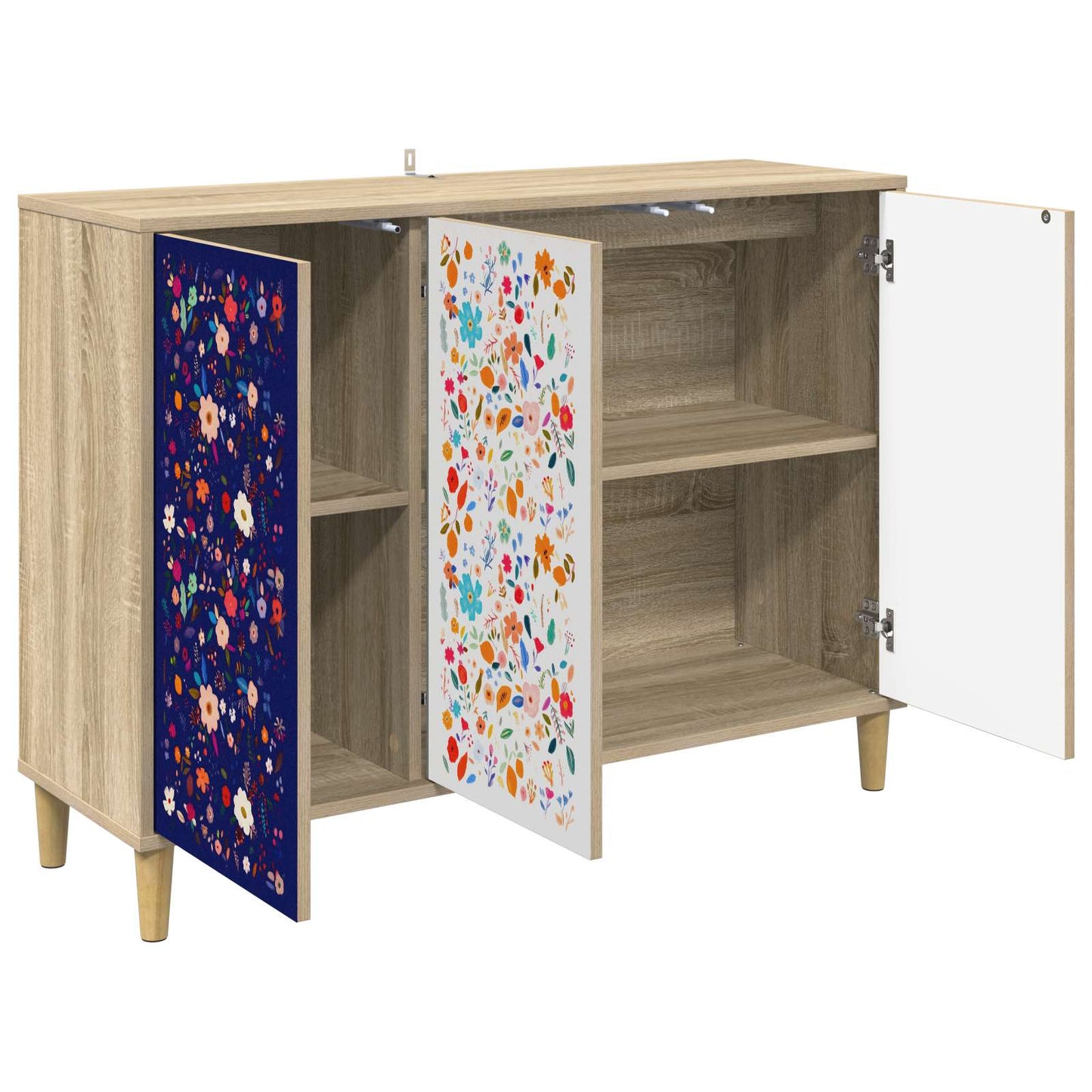 Sideboard MAINZ Sonoma 102 x 33 x 75 cm Engineered Wood