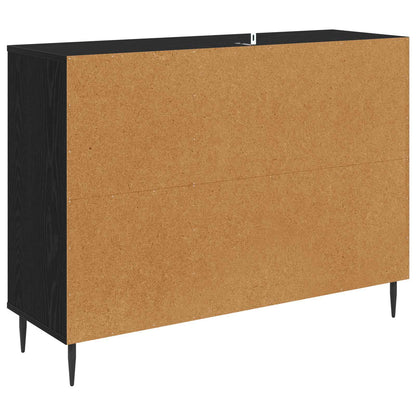 Sideboard WIJHE Black Oak 102 x 33 x 76 cm Engineered Wood