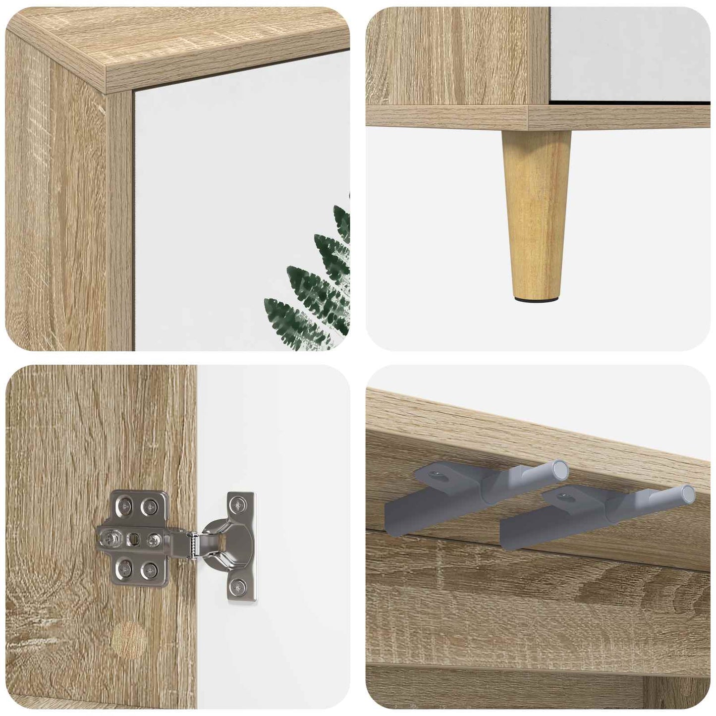 TV Cabinet HANAU 69 x 33 x 50 cm Sonoma Engineered Wood