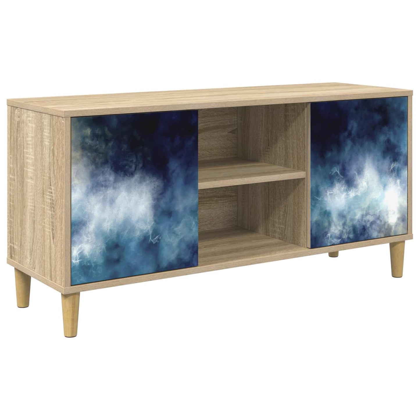 TV Cabinet RAALTE 102 x 33 x 50 cm Sonoma Engineered Wood