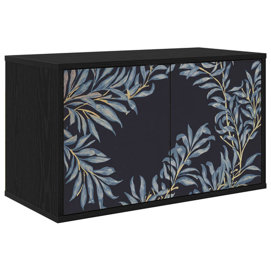 Wall-mounted TV Cabinet DOKKUM 69 x 33 x 40 cm Black Oak