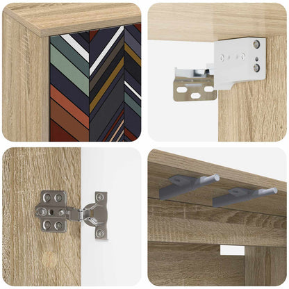 Wall-mounted TV Cabinet OMMEN 69 x 33 x 40 cm Sonoma Oak