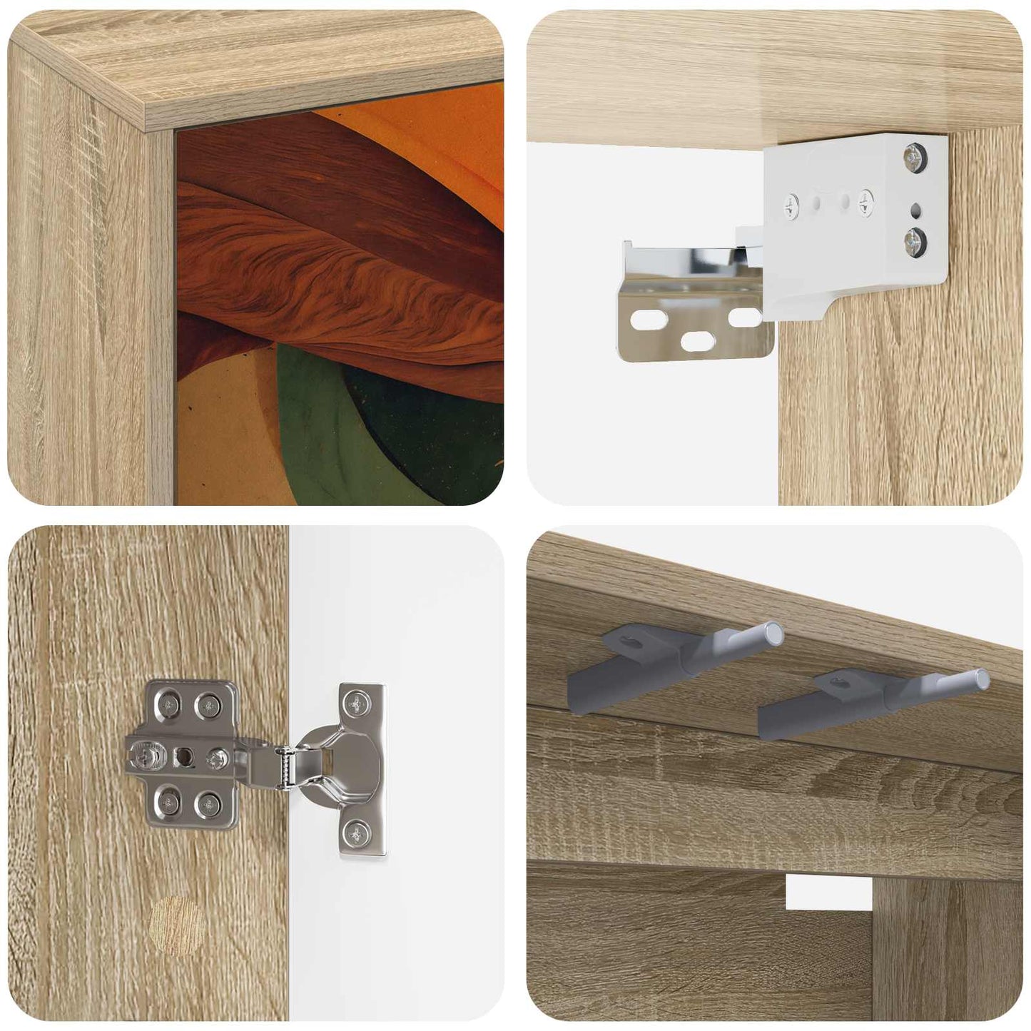 Wall-mounted TV Cabinet BONN 69 x 33 x 40 cm Sonoma Oak