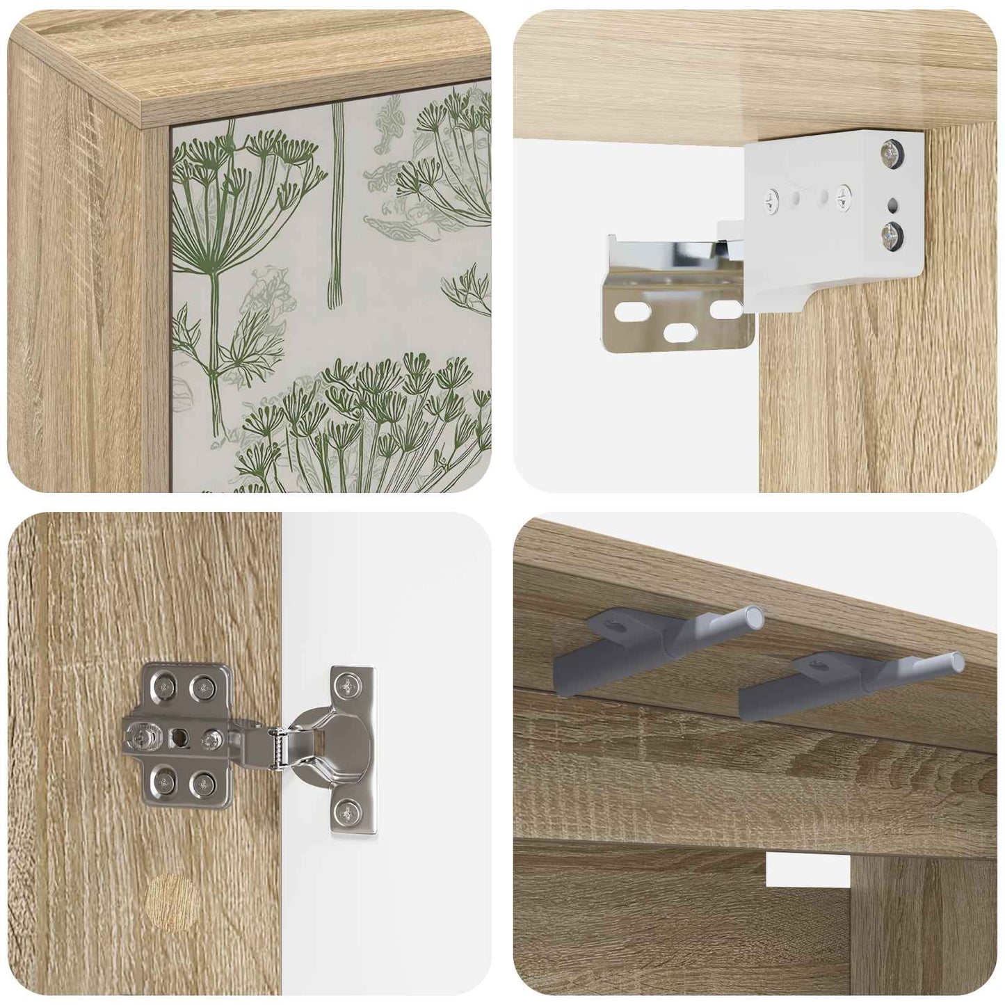 Wall-mounted TV Cabinet GOTHA 69 x 33 x 40 cm Sonoma Oak