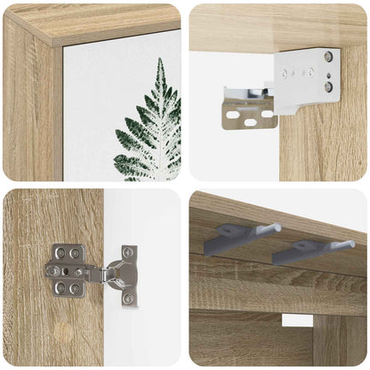 Wall-mounted TV Cabinet HANAU 102 x 33 x 40 cm Sonoma Oak