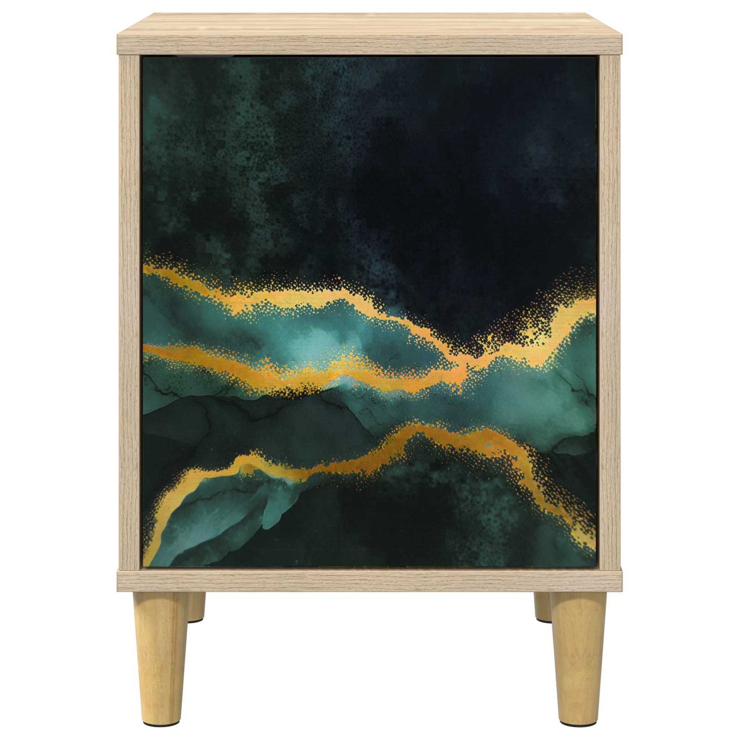 Bedside Cabinet WIJHE Sonoma Oak 36 x 33 x 50 cm