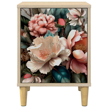 Bedside Cabinet BORNE 2 pcs Sonoma Oak 36 x 33 x 50 cm