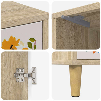 Bedside Cabinet MAINZ 2 pcs Sonoma Oak 36 x 33 x 50 cm