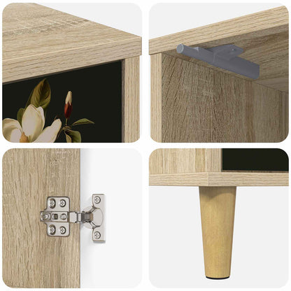 Bedside Cabinet BREMEN 2 pcs Sonoma Oak 36 x 33 x 50 cm