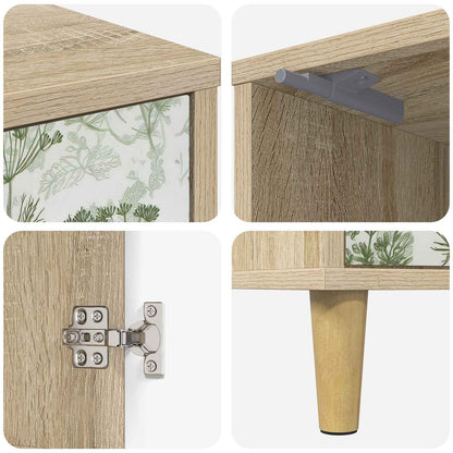 Bedside Cabinet GOTHA 2 pcs Sonoma Oak 36 x 33 x 50 cm