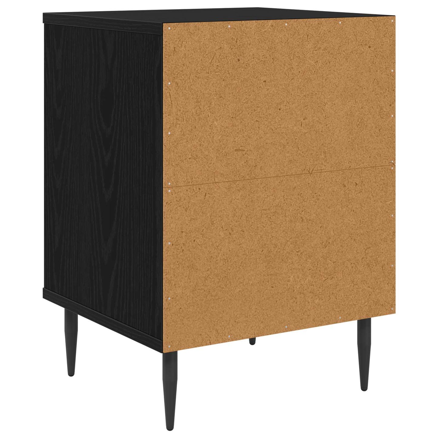 Bedside Cabinet OMMEN 2 pcs Black Oak 36 x 33 x 51 cm