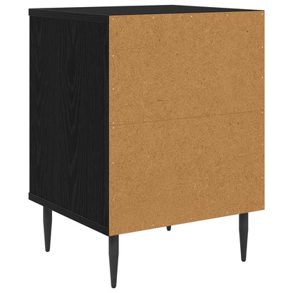Bedside Cabinet OMMEN 2 pcs Black Oak 36 x 33 x 51 cm