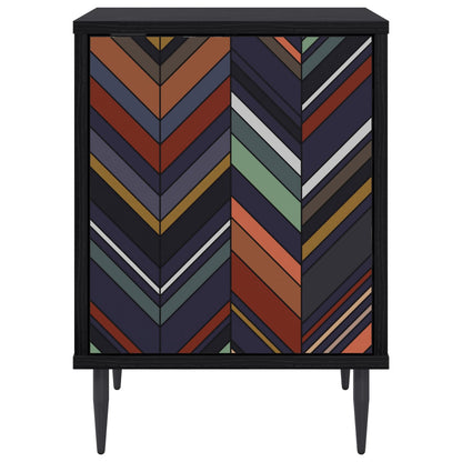 Bedside Cabinet OMMEN 2 pcs Black Oak 36 x 33 x 51 cm